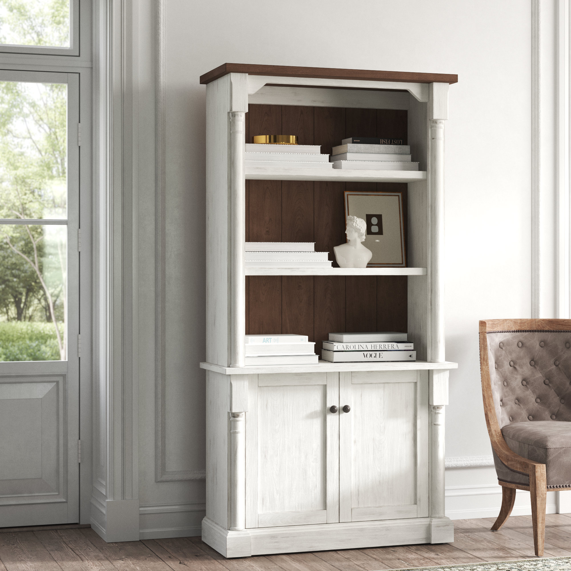 Ophelia & Co. Aurica Standard Bookcase & Reviews | Wayfair